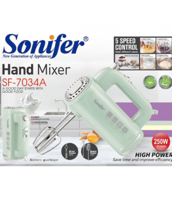 🥚 خلاط Sonifer SF-7034 الكهربائي اليدوي (5 سرعات)